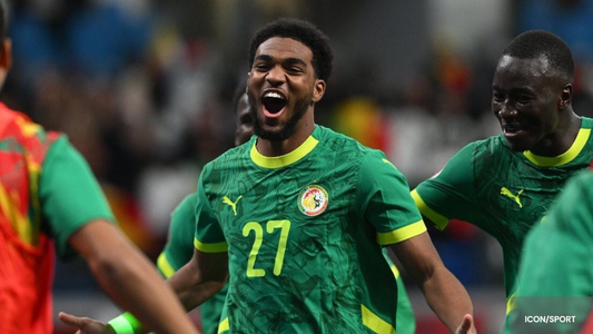 Ibrahim mbaye celebrated AFCON 2025