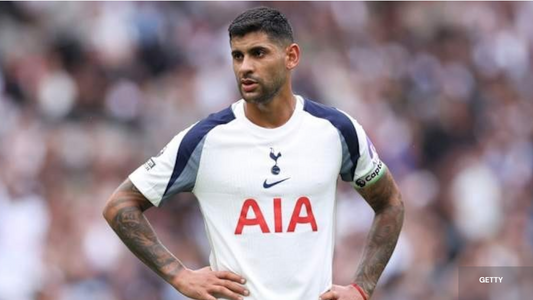 Christian Romero with Tottenham 