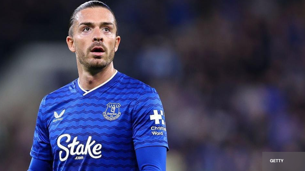 Jack GREALISH sous le maillot d'Everton 