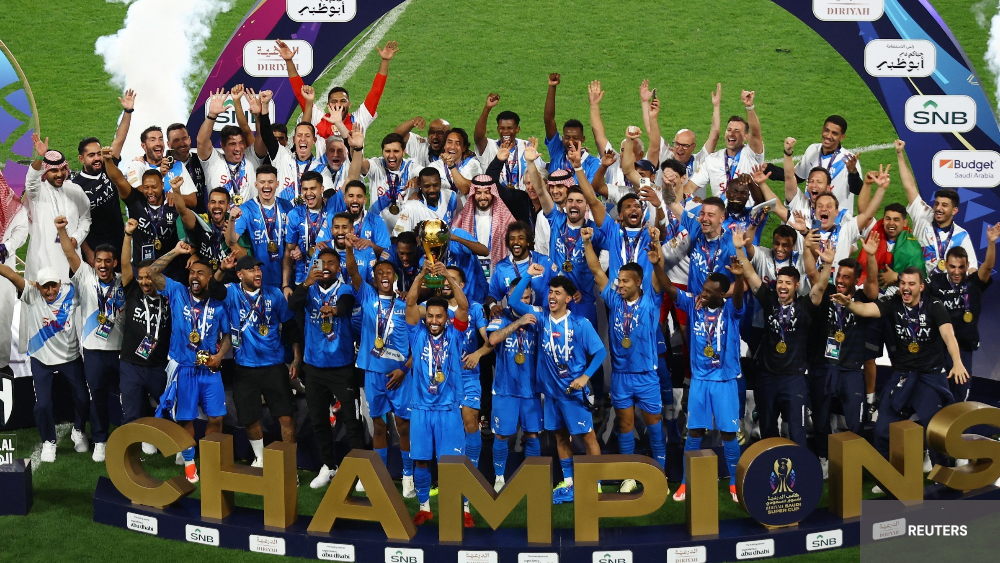 AL Hilal celebreted the Championship 2024