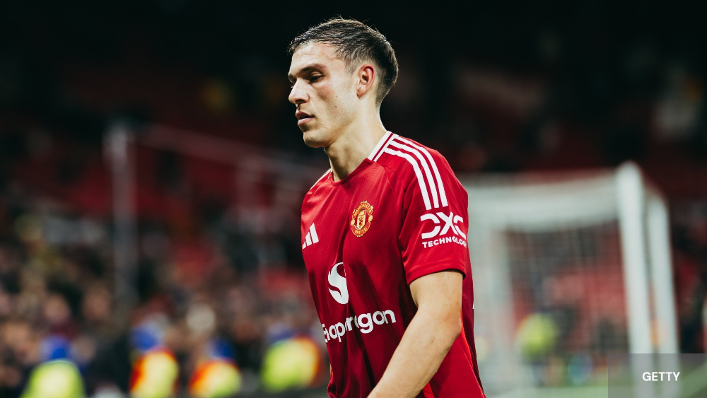 Manuel Ugarte with Manchester United 