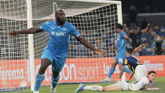 Romelu Lukaku avec le Napoli 