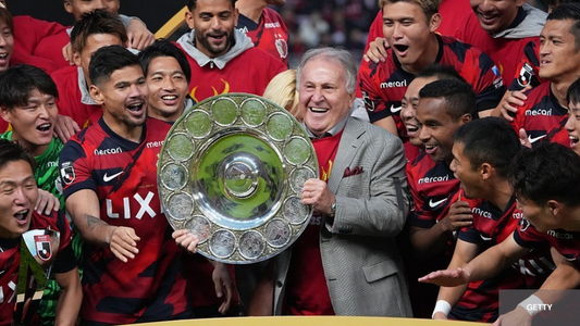 Kashima Antlers celebrated the Jleague Title