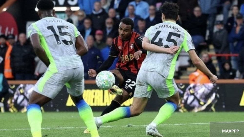 Bournemouth vs Manchester City Eli Kroupi Jr buteur 37 ème journée 