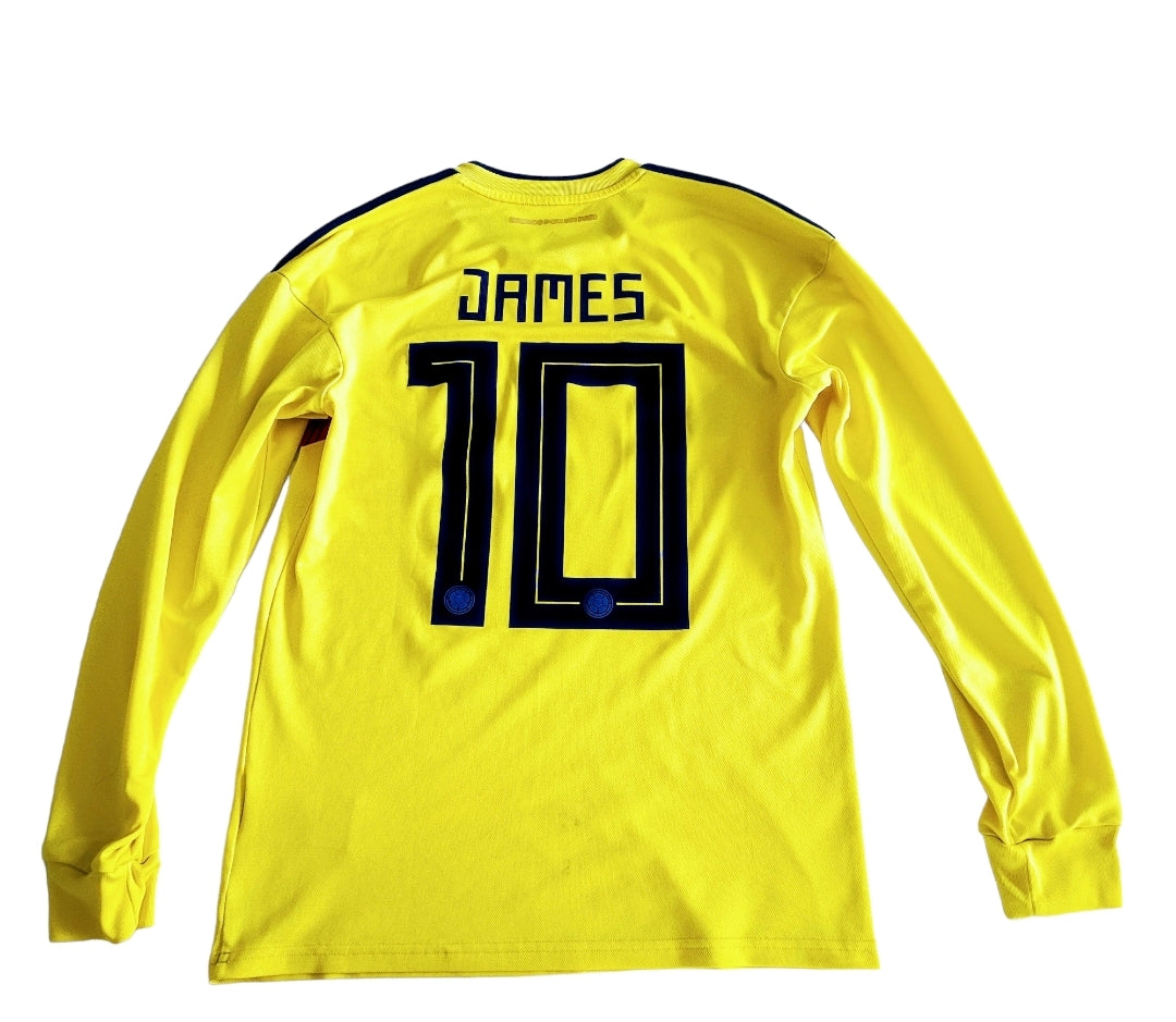 MAILLOT DOMICILE COLOMBIE 🟡 FLOQUÉ JAMES NUMÉRO10# ANNÉE 2018/2019