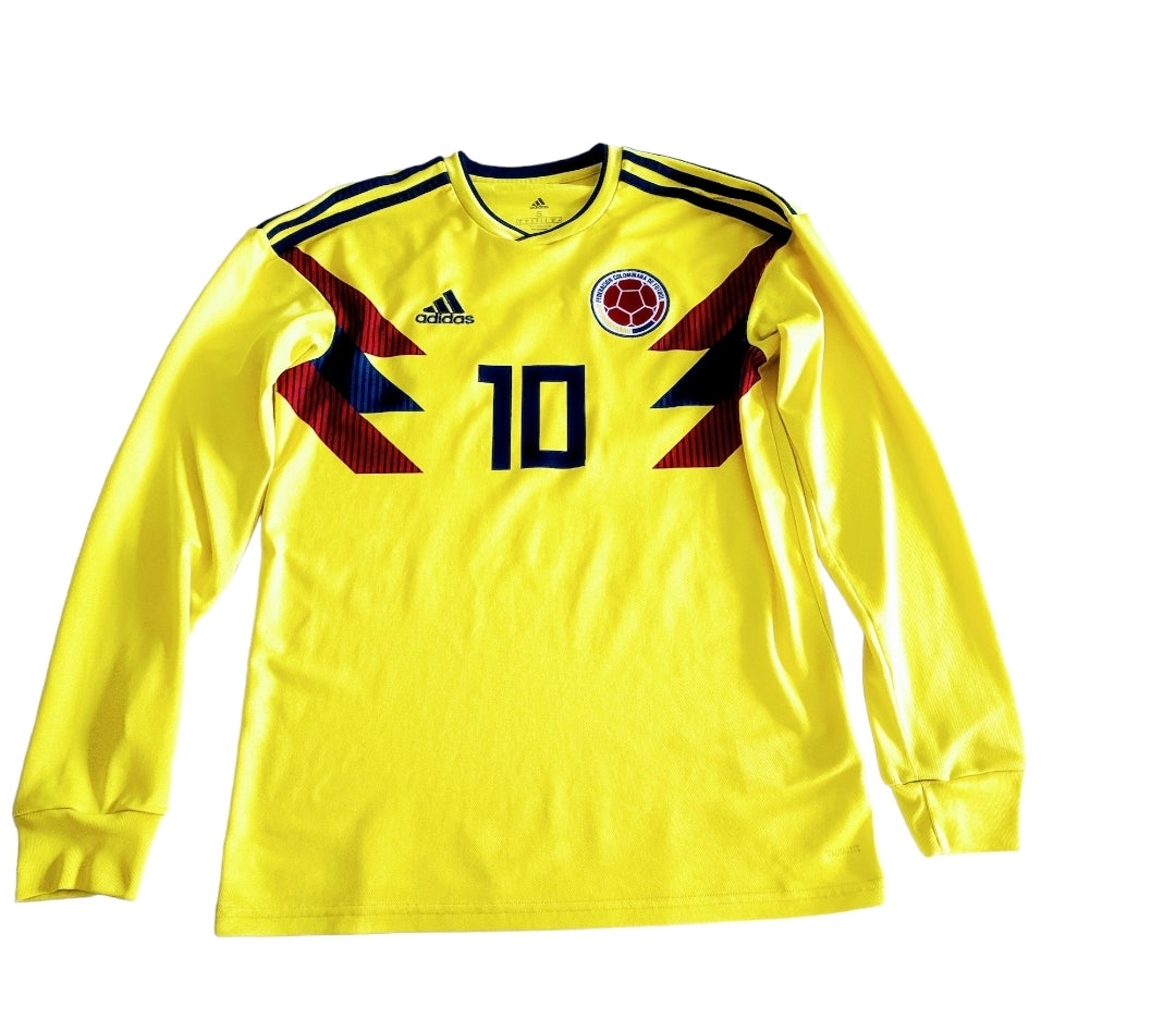 MAILLOT DOMICILE COLOMBIE 🟡 FLOQUÉ JAMES NUMÉRO10# ANNÉE 2018/2019