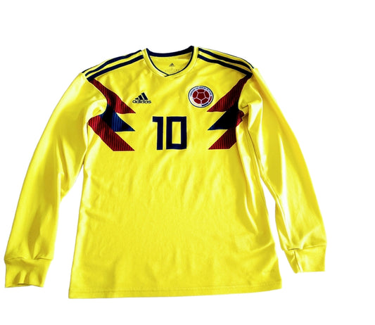 MAILLOT DOMICILE COLOMBIE 🟡 FLOQUÉ JAMES NUMÉRO10# ANNÉE 2018/2019
