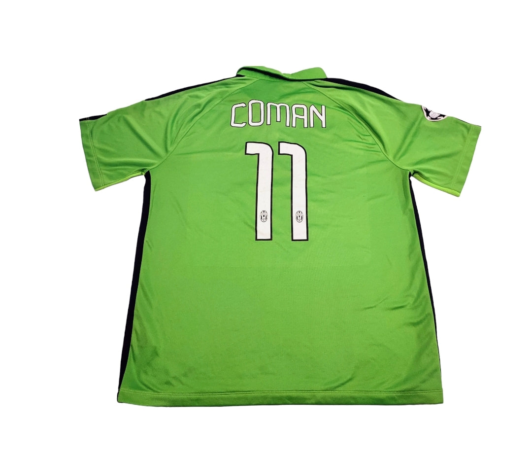 MAILLOT THIRD RARE JUVENTUS DE TURIN  🟢👵2014/2015 FLOQUÉ Kingsley COMAN NUMERO #11