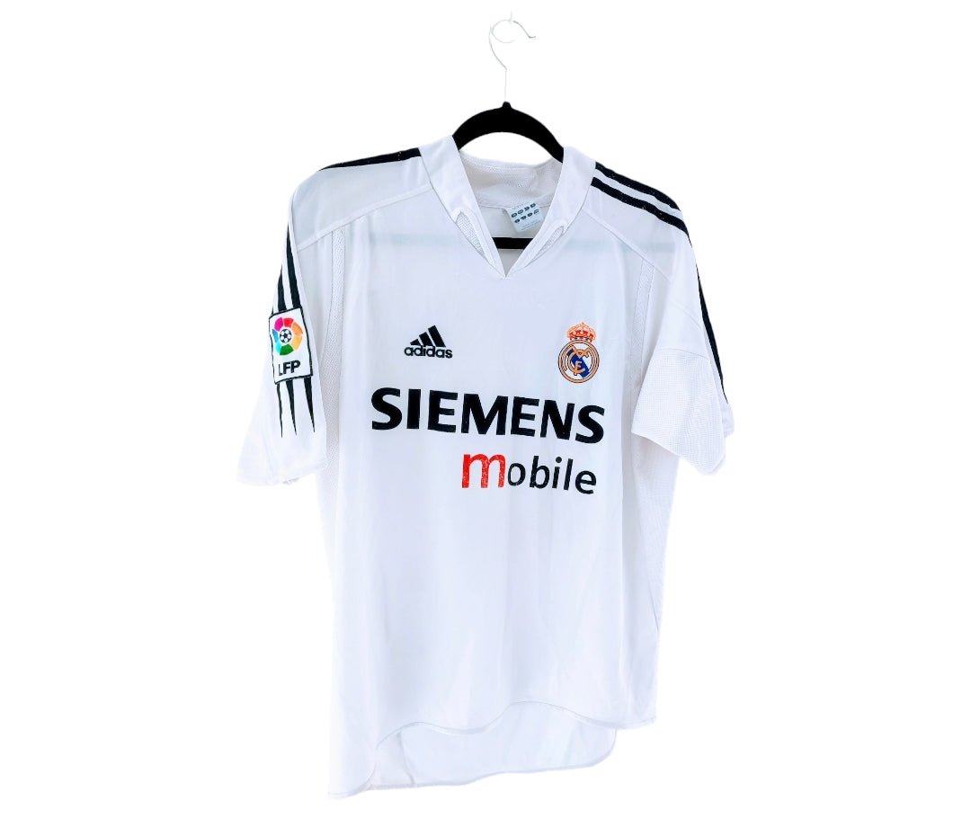 MAILLOT DOMICILE REAL MADRID 2004/2005 ⚪🟣 FLOQUÉ David BECKHAM NUMERO #23 ÈRE GALACTIQUE