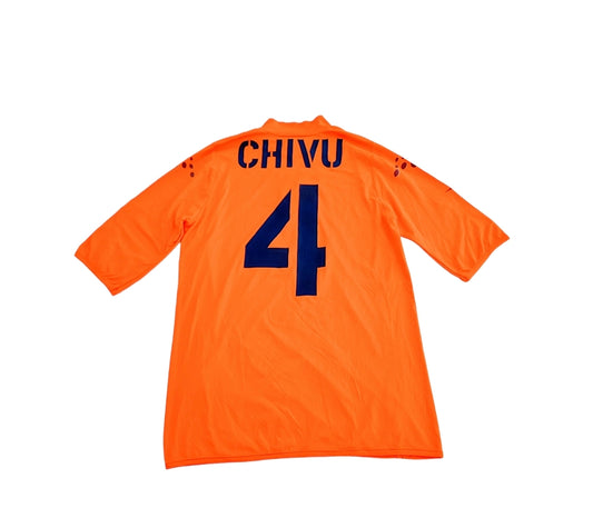 MAILLOT TRÈS RARE AS ROMA 🟠🟤 FLOQUÉ CHIVU 4# ANNÉE  2003/2004