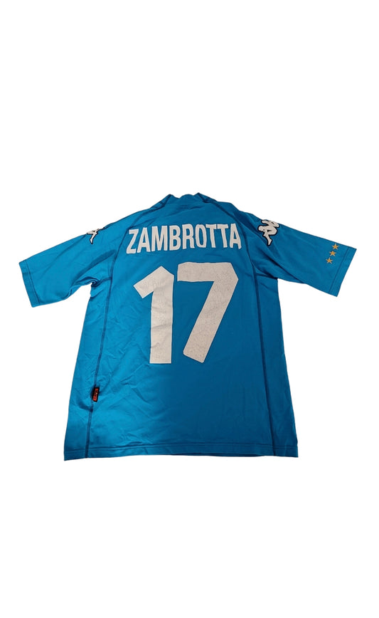 MAILLOT ITALIE 2000/2002 FLOQUÉ ZAMBROTTA 17#