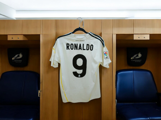 MAILLOT REAL MADRID 2009/2010 ⚪ FLOQUÉ RONALDO 9#