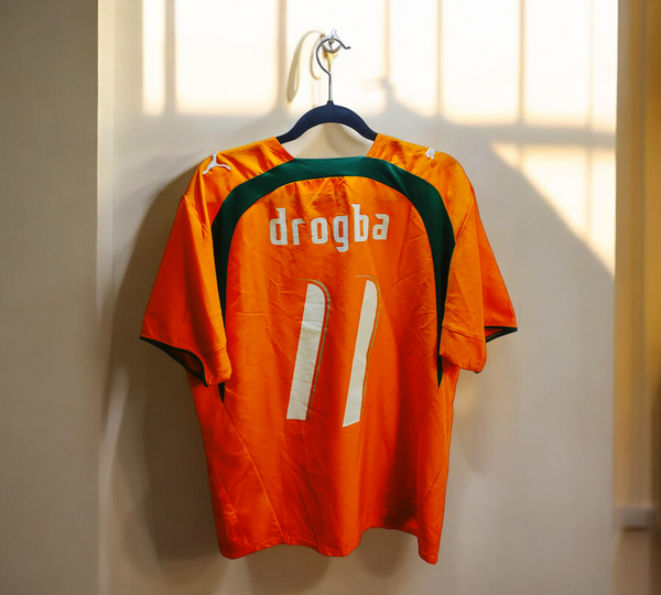 Maillot Cote d'ivoire 2006/2008 floqué Didier Drogba 11#