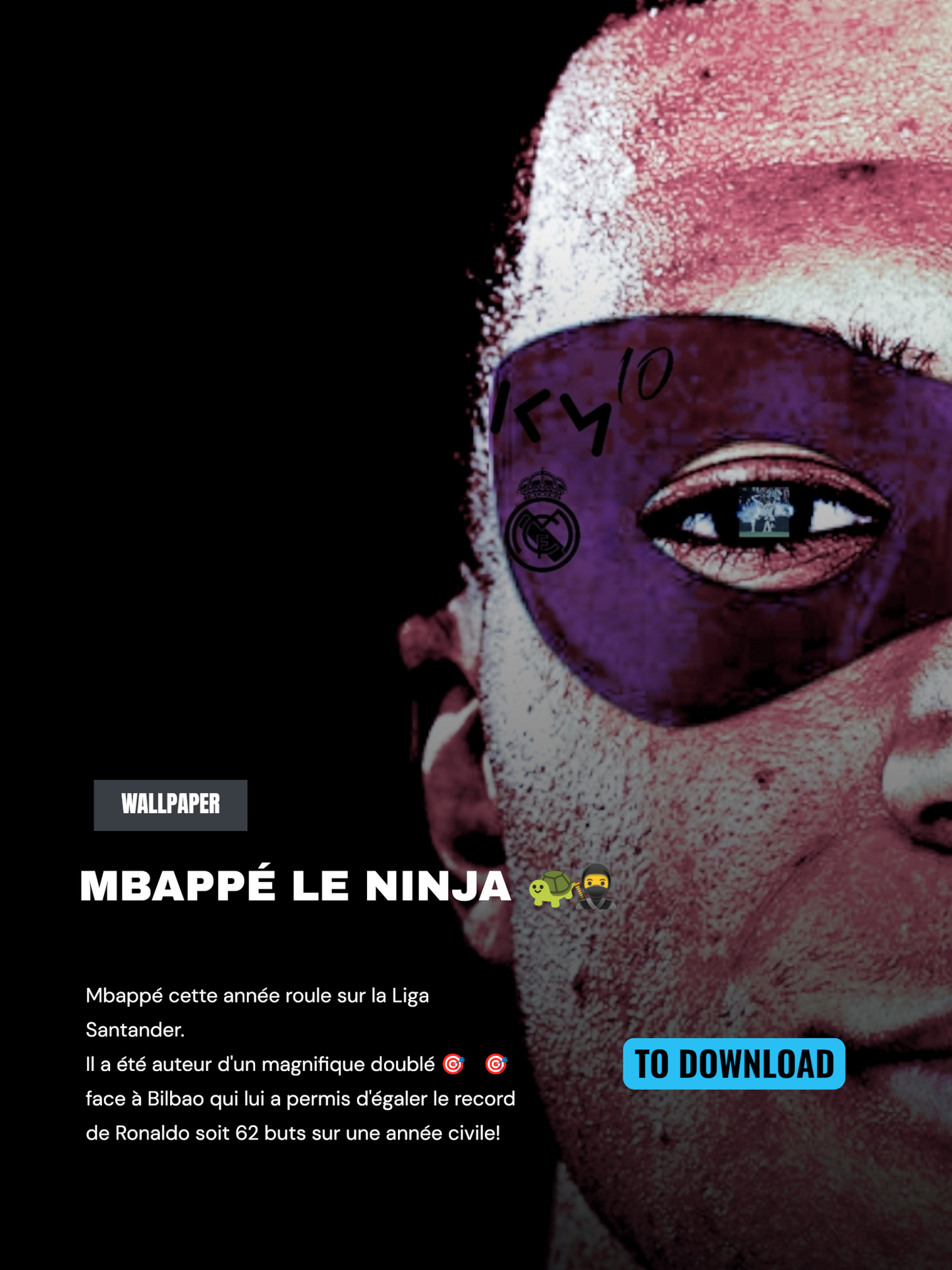 FOND D'ÉCRAN MBAPPÉ REAL MADRID MBAPPÉ EGALE LA LEGENDE!