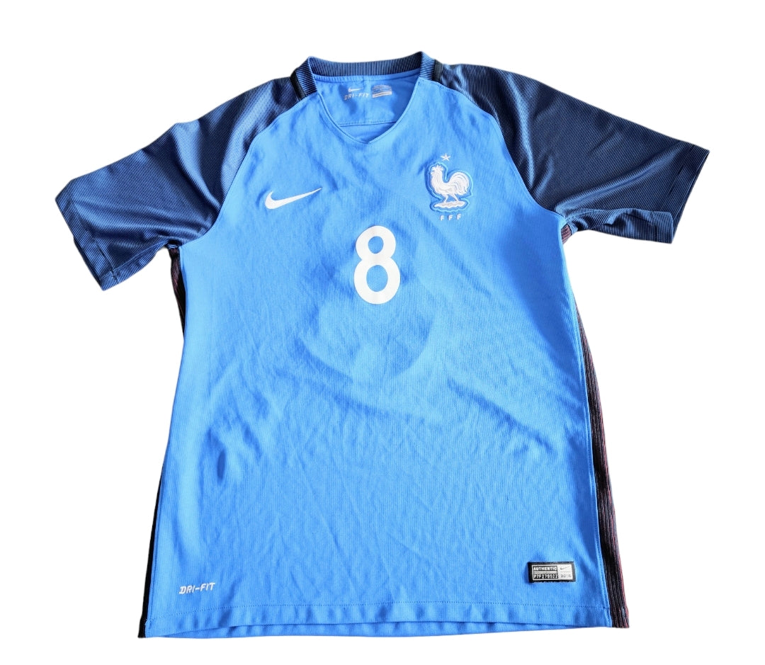 MAILLOT EQUIPE DE FRANCE         🔵 🩵 DOMICILE 2016/2017 FLOQUÉ PAYET 8#